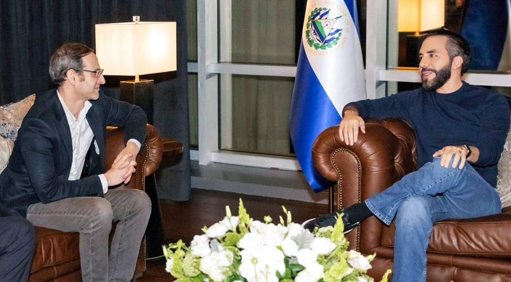 Matthew Sigel and El Salvador's President Bukele